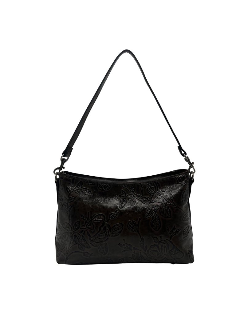 Patricia Nash Betta Brown Leather Crossbody Bag